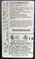 IC670GBI002 Genius Bus Interface Unit (BIU) IC670G IC670GB IC670GBI PDFsupply also repairs GE IP FAN