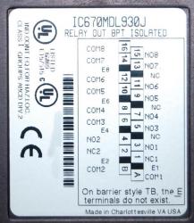 IC670MDL930 In Stock! Relay 2A, 8 Point, 6 Form A/2 Form C, Isolated IC670M IC670MD IC670MDL PDFsupp